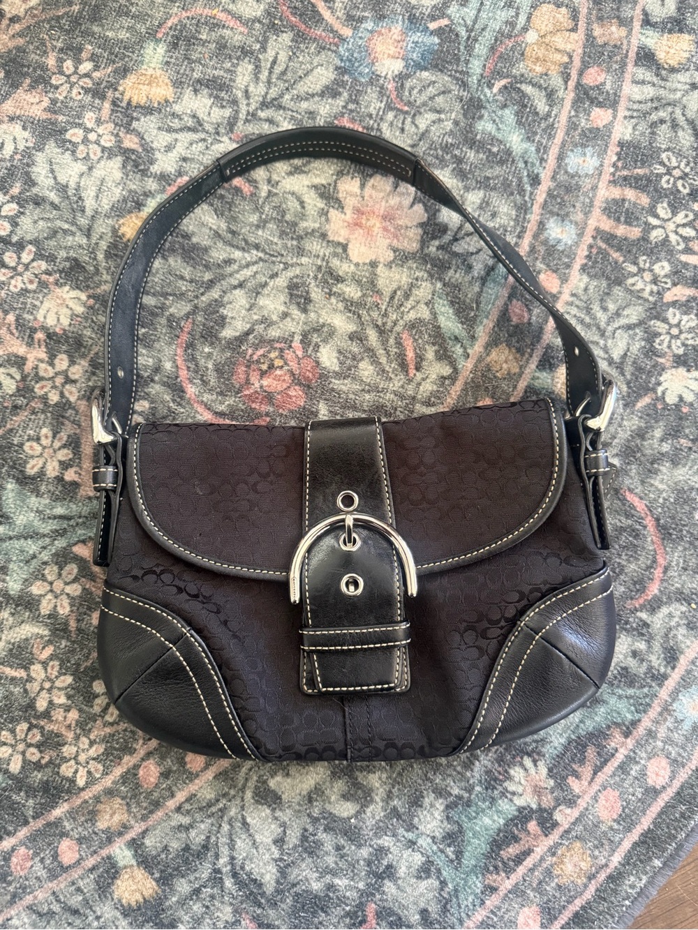 Coach Vintage Y2K Signature C Soho Buckle Flap Shoulder Bag